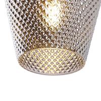 QAZQA Art Deco plafondlamp messing met smoke glas - Karce - thumbnail