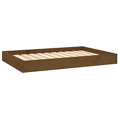 VidaXL Hondenmand 91,5x64x9 cm massief grenenhout honingbruin