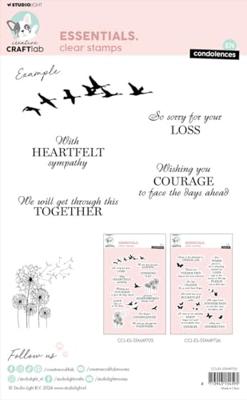 Creative Craftlab • essentials clear stamp condolences