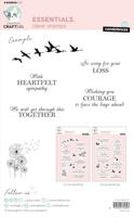 Creative Craftlab • essentials clear stamp condolences - thumbnail
