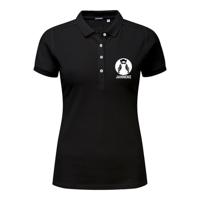 Polo voor dames bedrukken - Zwart - M - thumbnail