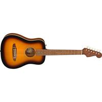 Fender California Series Redondo Mini 1/2 Sunburst akoestische westerngitaar - thumbnail