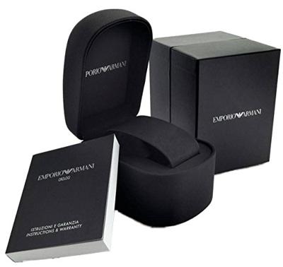 Emporio Armani Classic Heren chronograaf Rosegoudkleurig S. Stalen horloge AR2452