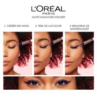 L’Oréal Paris Matte Signature Eyeliner van Superliner - Matte Liquid Eyeliner - 04 Emeraude - Groene Waterproof Eyeliner, Groen Oogpotlood - 10,8 ml - thumbnail
