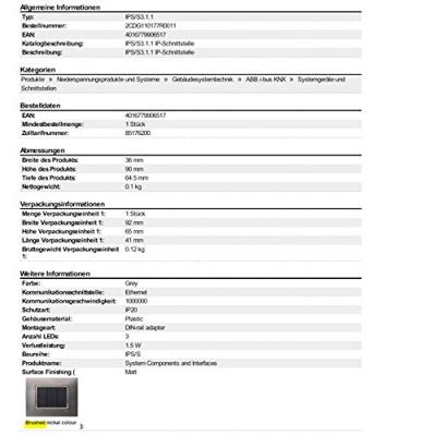 ABB 2CDG110177R0011 IPS/S3.1.1 Bedieningspaneel