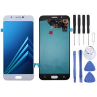 OLED-materiaal LCD-scherm en digitizer volledige assemblage voor Galaxy A8 (wit) - thumbnail