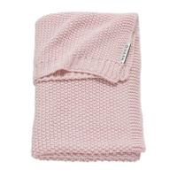 Meyco Silverline Relief Mixed wiegdeken 75x100 cm roze - thumbnail