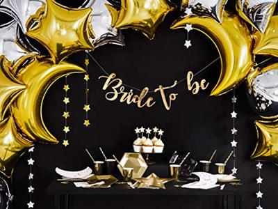 Cupcake toppers Gouden Sterren Glitter (6st) - thumbnail