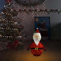 Kerstman decoratief LED 60 cm luxe stof - thumbnail