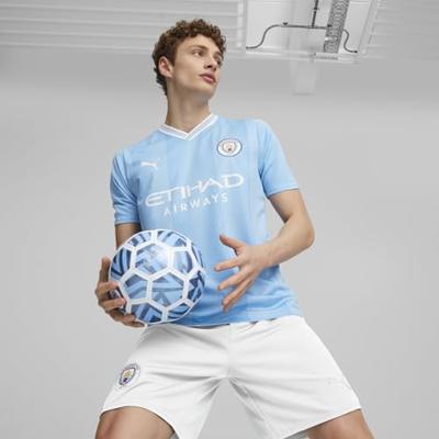 Manchester City Thuis Shirt Senior 2023/2024 - Maat S - Kleur: WitBlauw | Soccerfanshop
