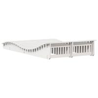 Ligbed 205x110x31,5 cm massief grenenhout wit - thumbnail