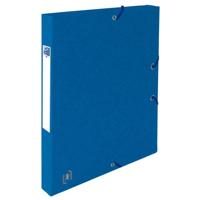 Elastobox oxford top file+ a4 25mm blauw | 12 stuks - thumbnail