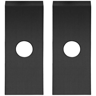 WC rozet paar zwart rechthoekig rozet