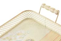 Set van trays DKD Home Decor Roze Metaal Aluminium 8 cm 40 x 21 x 8 cm (3 Stuks) - thumbnail