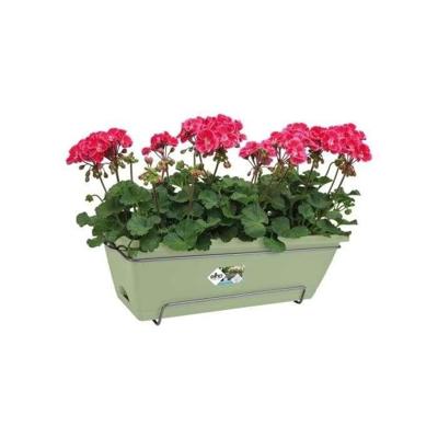 Elho Barcelona Balconier Allin1 50 - Groen - L 50 x B 28 x H 19 cm - Buitenbalkon - 100% gerecycled