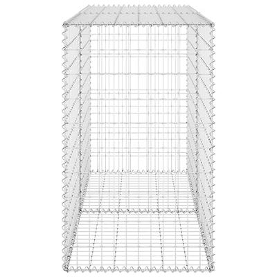 Schanskorfmuur met deksels 150x60x100 cm gegalvaniseerd staal