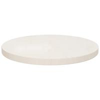 Tafelblad 40x2,5 cm massief grenenhout wit - thumbnail