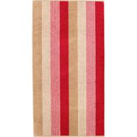 Cawö Cawö Coast Handdoek rot/natur 50/100 - thumbnail