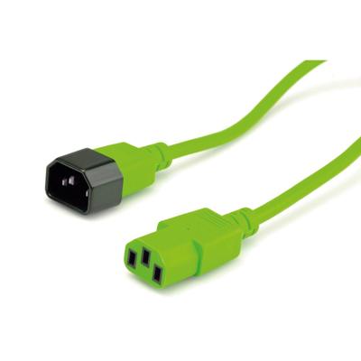ROLINE stroomverlengkabel, IEC 320 C14 - C13, groen, 0,8 m