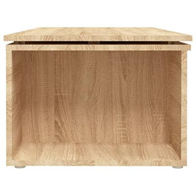 VidaXL Salontafel 150x50x35 cm bewerkt hout sonoma eikenkleurig VidaXL Salontafel 150x50x35 cm bewerkt hout sonoma eikenkleurig