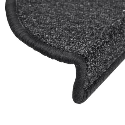 VidaXL Trapmatten 15 st 56x17x3 cm antraciet halfrond VidaXL Trapmatten 15 st 56x17x3 cm antraciet halfrond