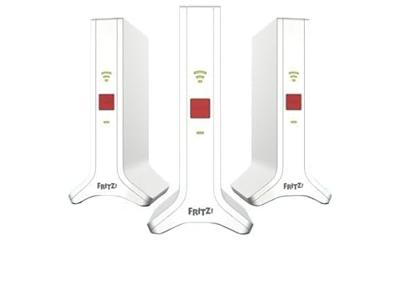AVM WiFi-versterker FRITZ!Mesh Set 4200 3er-Set 20003107 LAN 10/100/1000 MBit/s Mesh-compatible AVM WiFi-versterker FRITZ!Mesh Set 4200 3er-Set 20003107 LAN 10/100/1000 MBit/s Mesh-compatible