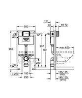 Grohe Rapid SL wc element laag 1 meter - thumbnail
