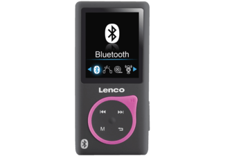Lenco XEMIO-767 BT MP3 speler Zwart, Roze 8 GB Lenco XEMIO-767 BT MP3 speler Zwart, Roze 8 GB
