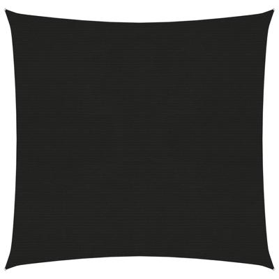 Zonnezeil 160 g/m 3x3 m HDPE zwart
