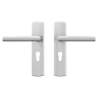 AXA Binnendeurbeslag op schild Curve Klik kruk Milan PC55 Aluminium - thumbnail