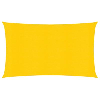VidaXL Zonnezeil 160 g/m² 2x5 m hdpe geel