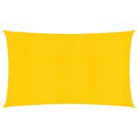 VidaXL Zonnezeil 160 g/m² 2x5 m hdpe geel - thumbnail