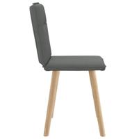 Eetkamerstoelen 2 st stof donkergrijs - thumbnail