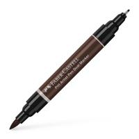 Faber Castell Tekenstift Pitt Artist Pen duo marker - 175 donker sepia - thumbnail