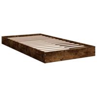 Bedframe zonder matras hout gerookt eikenkleurig 100x200 cm - thumbnail