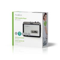 Nedis Cassettebandjes Digitaliseren | Draagbaar | Output: 1x 3,5 mm / 1x Mini USB | 1 stuks - ACGRU100GY ACGRU100GY - thumbnail