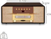 Crosley Rhapsody Mahogany platenspeler entertainmentset - thumbnail