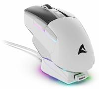 Sharkoon skiller sgm50w gaming muis (wit, 400 - 6400 dpi, rgb leds) - thumbnail