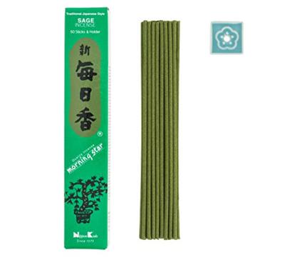 Japanse Wierookstokjes - Sage Wierook Morningstar - Set van 50 - thumbnail
