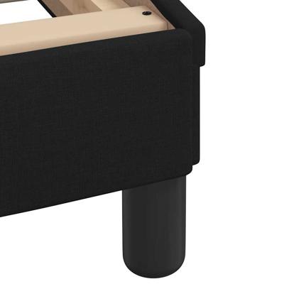 Bedframe zonder matras 100x200 cm stof zwart - thumbnail