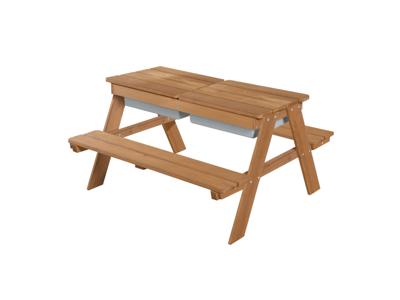 roba Kinder picknicktafel (met speelbakken, Teak gekleurd) roba Kinder picknicktafel (met speelbakken, Teak gekleurd)