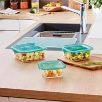 Luminarc keep 'n box vershouddoos - vierkant - glas - 0,36l - thumbnail