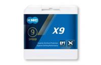 KMC X9 Fietsketting 1/2" 11/128" 114 schakels 9V EPT anti roest - thumbnail