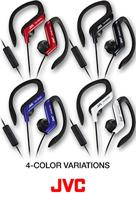 JVC HA-EBR25-W-E Ear clip hoofdtelefoon voor sport met een afstandsbediening en een microfoon - thumbnail