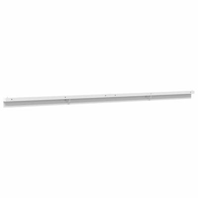 VidaXL Beslagset schuifdeur 200 cm aluminiumlegering zilverkleurig - thumbnail
