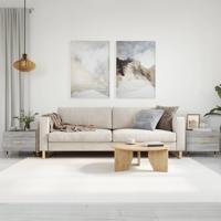 Salontafels 2 st 50x50x40 cm bewerkt hout grijs sonoma eiken - thumbnail