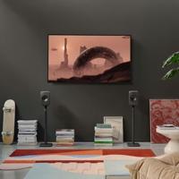 KEF LSX II LT Wireless-boekenplankluidsprekers | Muziek | Tv en Home Cinema | Gamen | HDMI ARC | USB-C | Bluetooth | AirPlay 2 | Chromecast | Spotify (Grijs) - thumbnail