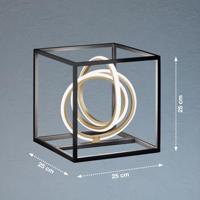 Fischer & Honsel Design tafellampGisi zwart met goud - 50413 - thumbnail