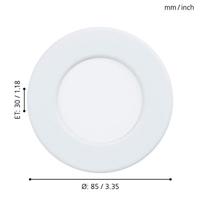 Eglo Led inbouwspotFueva 5 Ø 8,6cm - 99147 - thumbnail