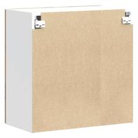 Keukenwandkast Kalmar bewerkt hout oud houtkleurig - thumbnail